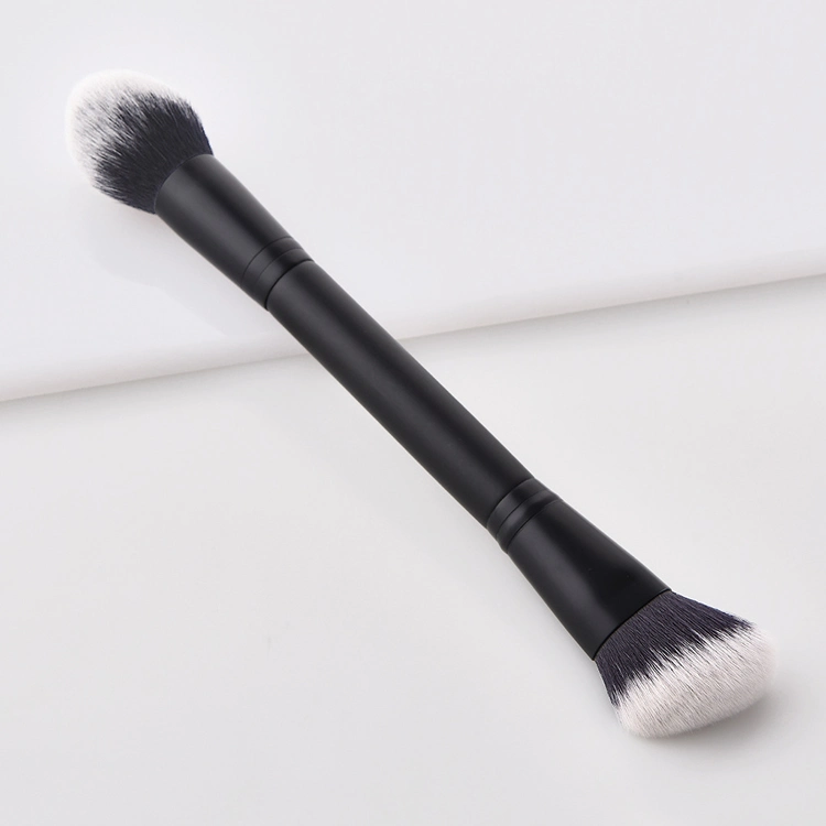 Double Ended Contour Highlight Makeup Brush for Cream and Powder, Foundation, Blending