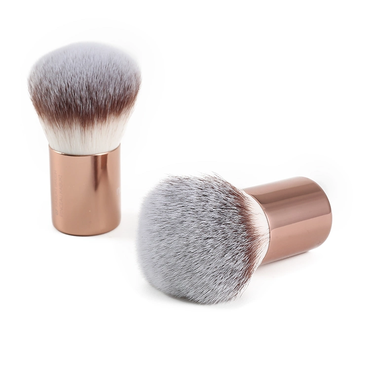 Rose Gold Kabuki Face Brush for Mineral Stippling Makeup Powder Makeup Brush