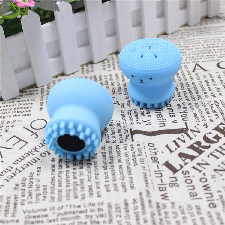 Octopus Silicone Facial Cleansing Brush All in One Deep Pore Cleansing Sponge for Exfoliating, Massage