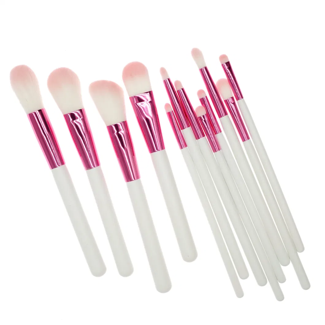 5 Portable Eye Brushes Set Eyebrow Eye Blending Brushes