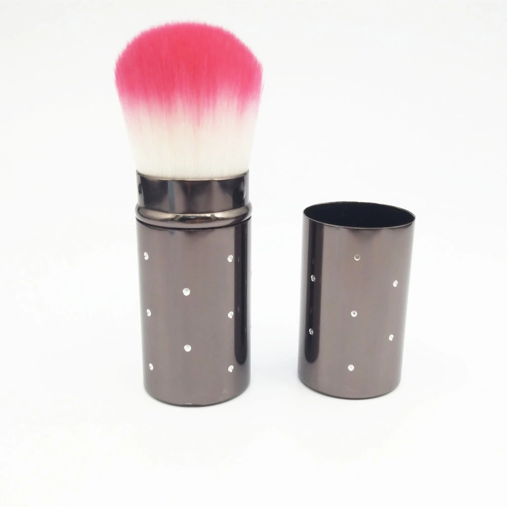 Aluminum Tube Portable Retractable Multifunctional Powder Blush Makeup Brush