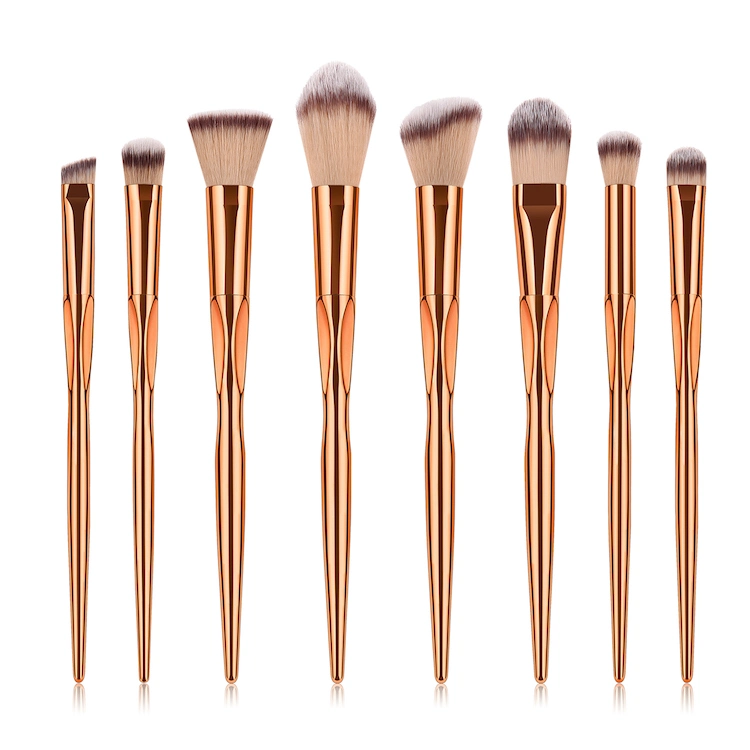 Premium Quality Synthetic Dense Bristles Face Cosmetic Makeup Brushes for Blending Liquid, Cream or Flawless Powder Cosmetics Buffing Stippling Concealer